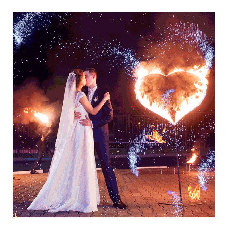 Организация пиротехнического шоу на свадьбу  Артёмовск | artyomovsk.salutsklad.ru