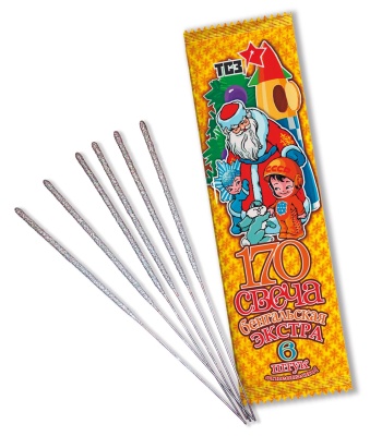 170 мм. Экстра Бенгальские огни купить в Артёмовске | artyomovsk.salutsklad.ru