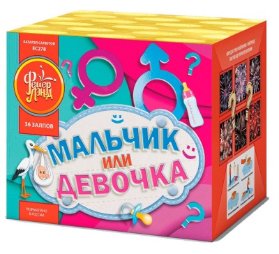 Мальчик или девочка М Фейерверк купить в Артёмовске | artyomovsk.salutsklad.ru